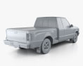 Ford Ranger (NA) Extended Cab Flare Side XLT 2012 Modelo 3D