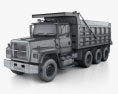 Ford L9000 덤프 트럭 4축 1998 3D 모델  wire render