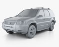 Ford Escape XLT 2006 3d model clay render