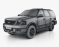 Ford Expedition 2006 3D-Modell wire render