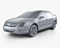 Ford Fusion SEL 2012 Modelo 3D clay render