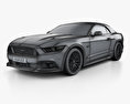 Ford Mustang GT EU-spec descapotable 2020 Modelo 3D wire render