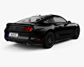 Ford Mustang GT EU-spec fastback 2020 3d model back view