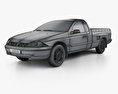Ford Falcon UTE XLS 2010 3d model wire render