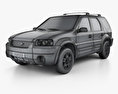 Ford Escape XLT Sport 2006 3d model wire render