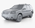 Ford Escape XLT Sport 2006 3d model clay render