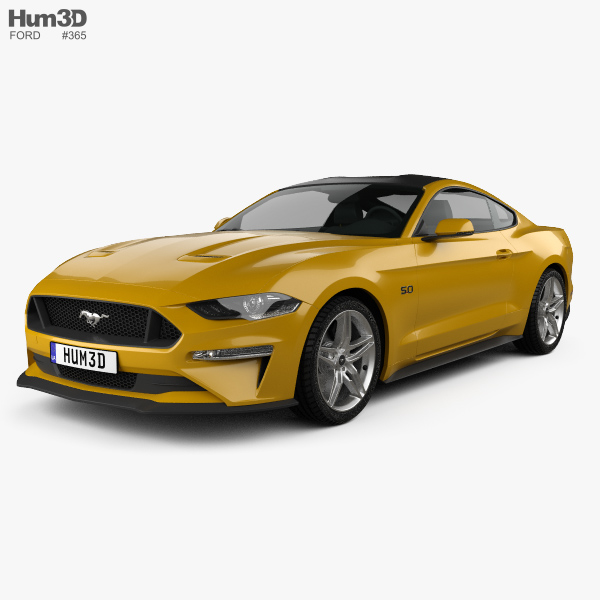 Ford Mustang GT EU-spec coupe 2020 3D model