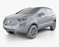 Ford Ecosport Titanium 2019 3d model clay render