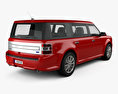 Ford Flex Limited 2015 3D 모델  back view
