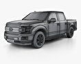 Ford F-150 Super Crew Cab XLT 2020 3D-Modell wire render