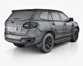 Ford Everest с детальным интерьером 2017 3D модель