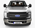 Ford F-250 Super Duty Super Cab XLT with HQ interior 2018 3d model front view