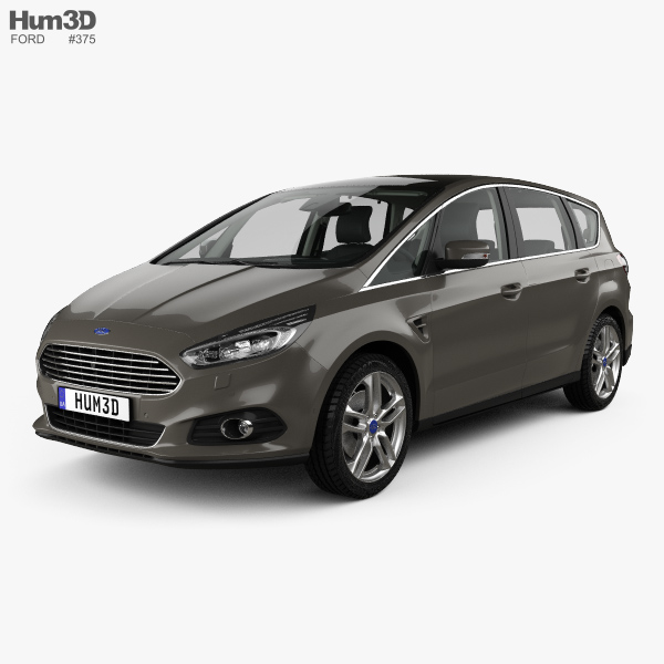 Ford S-MAX with HQ interior 2017 3D model