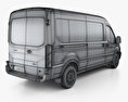 Ford Transit Passenger Van L2H2 with HQ interior 2017 3d model