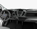 Ford Transit Passenger Van L2H2 with HQ interior 2017 3d model dashboard
