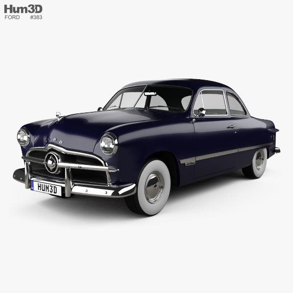 Ford Custom Club coupe 1949 3D model