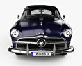Ford Custom Club coupé 1949 Modello 3D vista frontale