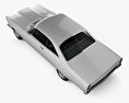 Ford Fairlane 500GT 쿠페 1966 3D 모델  top view