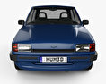 Ford Fiesta 3ドア 1983 3Dモデル front view