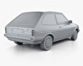 Ford Fiesta 3-Türer 1983 3D-Modell