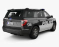 Ford Expedition Polizei 2020 3D-Modell Rückansicht