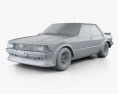 Ford Falcon Tru Blu 1984 3d model clay render