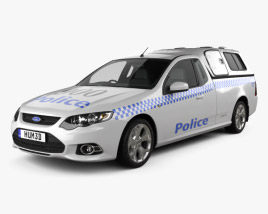 3D model of Ford Falcon UTE XR6 Police 2010