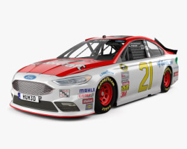 3D model of Ford Fusion NASCAR 2018