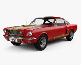 3D model of Ford Mustang 350GT 1969