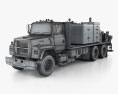 Ford L8000 Fuel and Lube Truck 1998 3D модель wire render