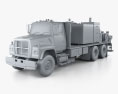 Ford L8000 Fuel and Lube Truck 1998 3D модель clay render
