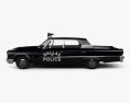 Ford Galaxie 500 Hardtop Dallas Police 4 portes 1963 Modèle 3d vue de côté
