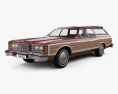 Ford Galaxie Station Wagon 1973 Modelo 3d