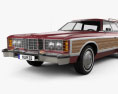 Ford Galaxie Station Wagon 1973 Modelo 3D