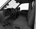Ford F-350 Regular Cab Flatbed з детальним інтер'єром 2016 3D модель seats