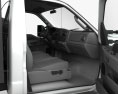 Ford F-350 Regular Cab Flatbed com interior 2016 Modelo 3d