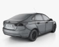 Ford Escort з детальним інтер'єром 2017 3D модель