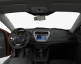 Ford Escort з детальним інтер'єром 2017 3D модель dashboard