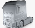 Ford F-Max Camion Tracteur 2021 Modèle 3d clay render