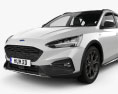 Ford Focus Active hatchback 2021 3d model