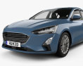 Ford Focus Titanium 掀背车 2021 3D模型
