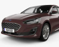 Ford Focus Vignale 해치백 2021 3D 모델 