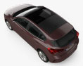 Ford Focus Vignale 掀背车 2021 3D模型 顶视图