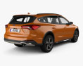 Ford Focus Active turnier 2021 3d model back view