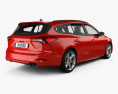 Ford Focus ST-Line turnier 2021 3D 모델  back view