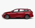 Ford Focus Vignale turnier 2021 3d model side view
