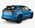 Ford Edge ST 2021 3D 모델  back view