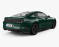 Ford Mustang Bullitt coupe 2021 3D模型 后视图