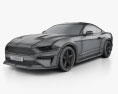 Ford Mustang Bullitt coupe 2021 3D模型 wire render