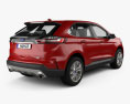 Ford Edge Titanium 2022 3d model back view